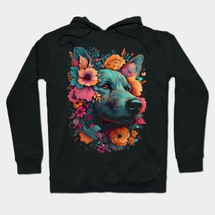 colorful dog Hoodie